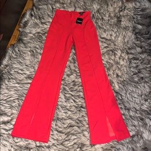 Red Flare Pant
